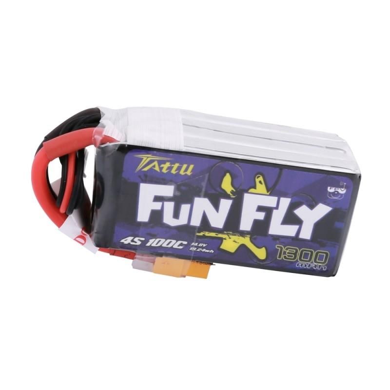 4s 1300mAh - 100C - Gens Ace Tattu Fun Fly XT60