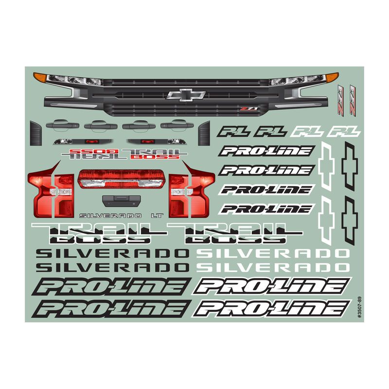 PRO350717 - 1/5 Pre-Cut 2019 Chevy Silverado Z71 Trail Boss Clea