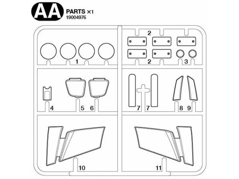 Tamiya 19004976 - AA Parts Volvo FH16 56360 - 53362