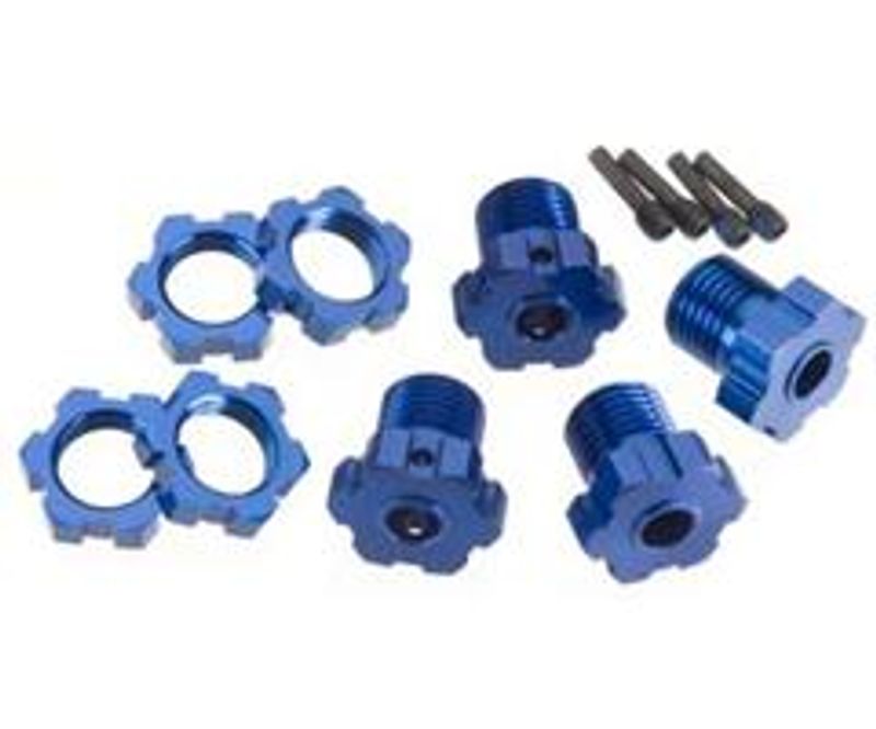 5353X - Hjul mutter set splined 17mm (4) (blå)