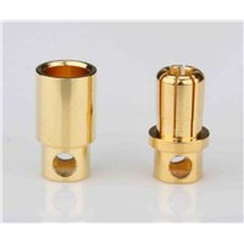 AM-1006-B - 8mm Gold Plated Bullet Connector 3par