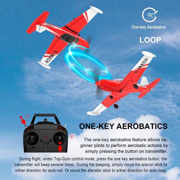 Top RC Hobby Mini SF260&nbsp;450mm Gyro 4 kanaler RTF