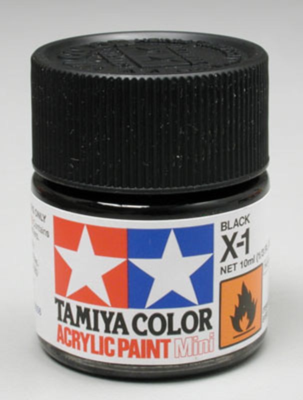 Tamiya Acrylic Mini X-1 Black 10ml