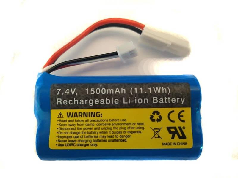 UDI009-12 - Rapid 7.4V 1500mAh LiIon batteri V2 med MiniTamiya