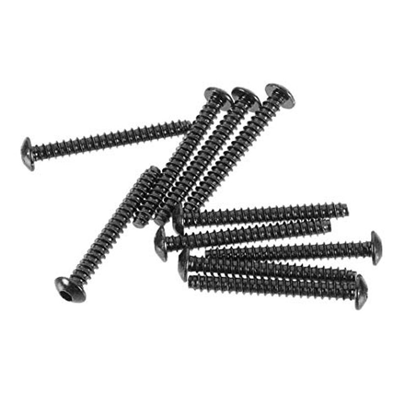 AXA440 - M3x25mm Hex Socket Tapping Button Head (Black) (10pcs)