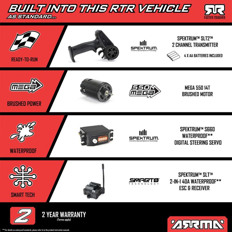 1/10 Vorteks 2WD StadiumTruck RTR Inkl Batteri og Lader