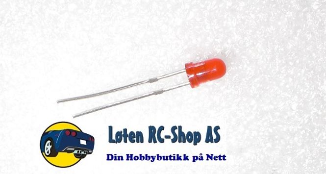 Hovedbilde 3mm Rød Led Ultra Bright ...