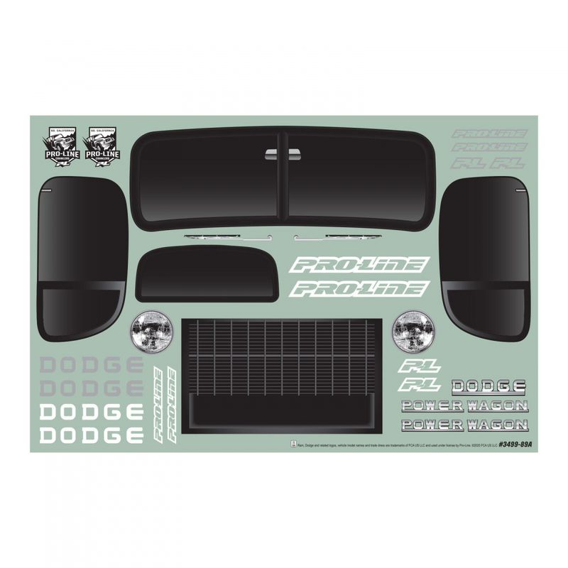 PRO3499-18 - 1946 Dodge Power Wagon Black Body 313mm Wheelbase