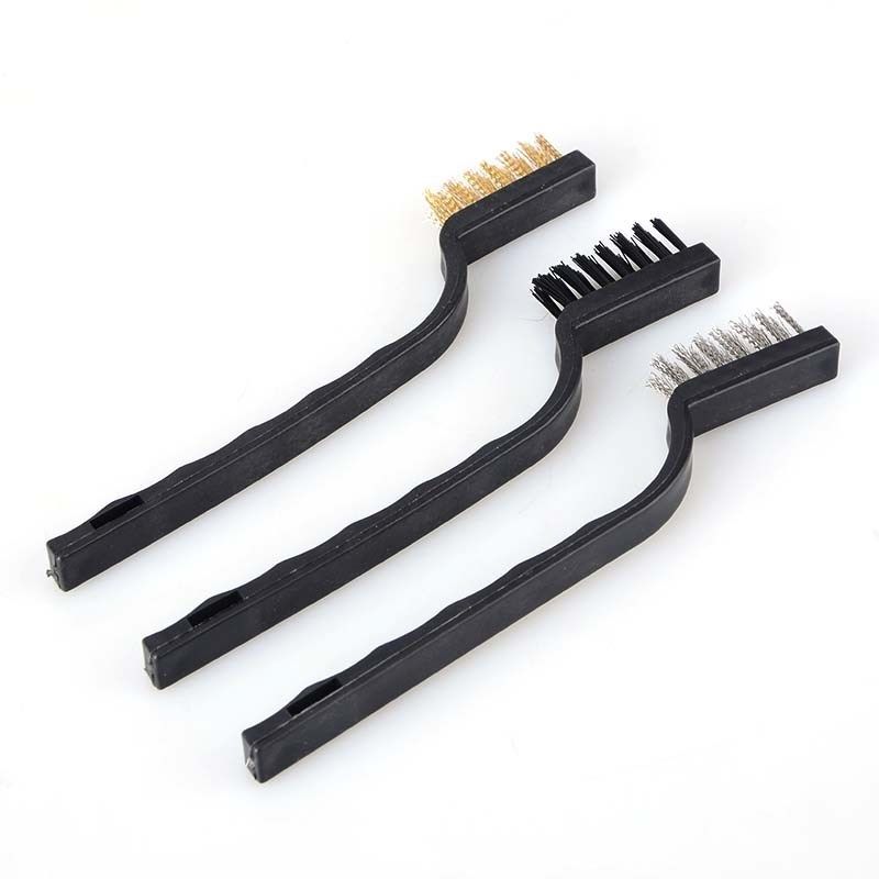 Cleaning Brush Kit 1 x Nylon - 1 x Messing - 1 x Stål
