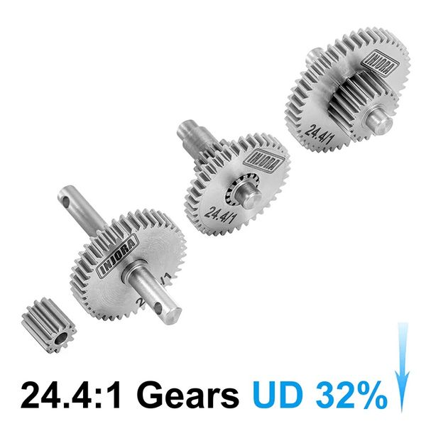 INJORA Underdrive 32% Stainless Steel Transmission Gear Set for 1/18 TRX4M
