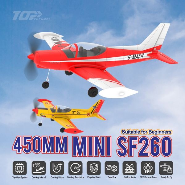 Top RC Hobby Mini SF260&nbsp;450mm Gyro 4 kanaler RTF
