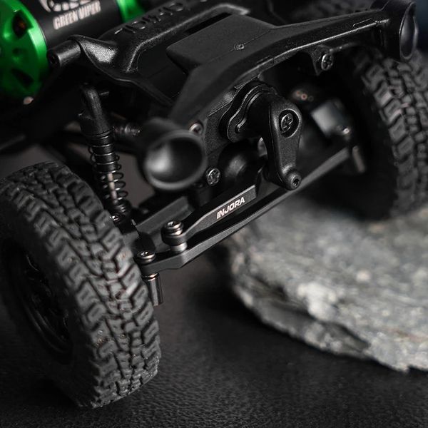 INJORA Black Brass Steering Links for Axial SCX30