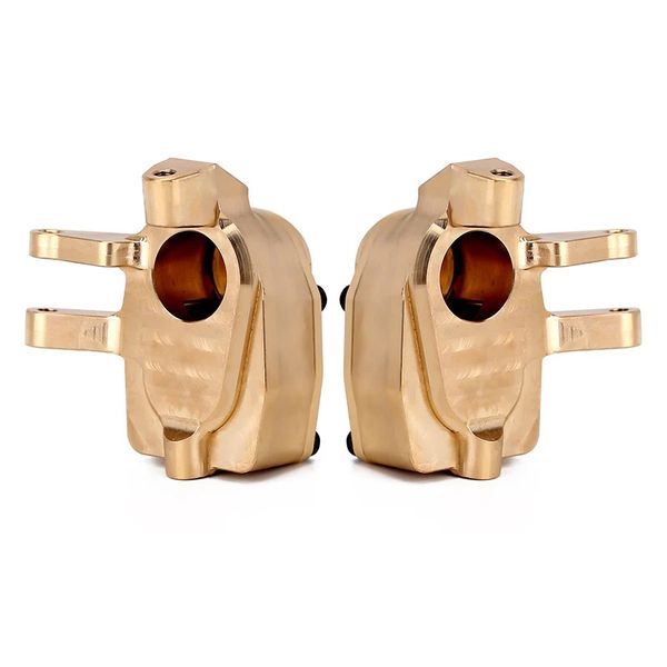 INJORA Heavy Duty Brass Portal Steering Knuckle Set B for Axial SCX10 III Capra 1.9
