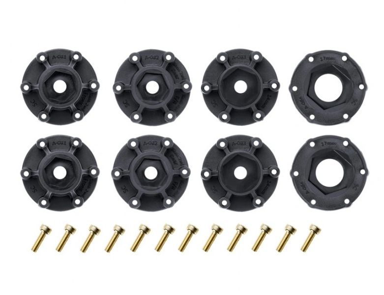 Louise SC-ROCKET M 1/10 Short Course & Rally Tires on Black Wheel (2)