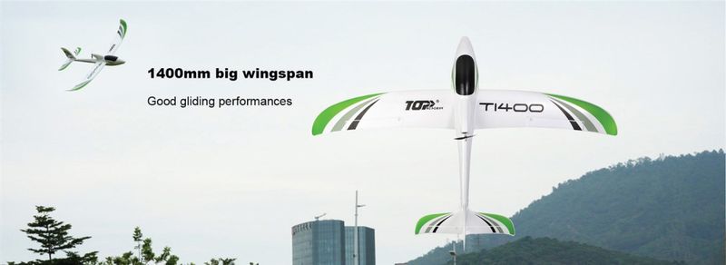 Top RC Hobby T1400 Motor Glider m. Gyro RTF