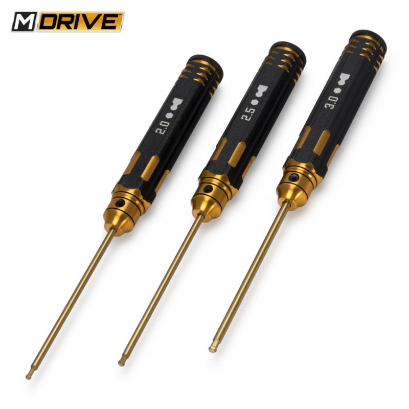 MDrive - Pro Tin Unbrako Kulenøkkelsett 2-2.5-3mm (MD23000)