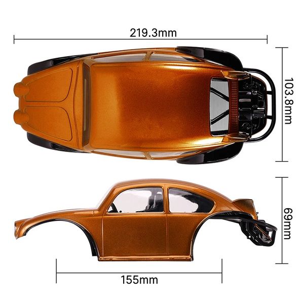 INJORA BUG18-18 Lexan Body for 1/18  INJORA TRX4M Universal Chassis