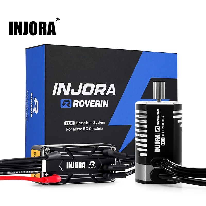 INJORA Roverin M30 G2 FOC Sensored Brushless ESC & Motor for 1/18 TRX4M