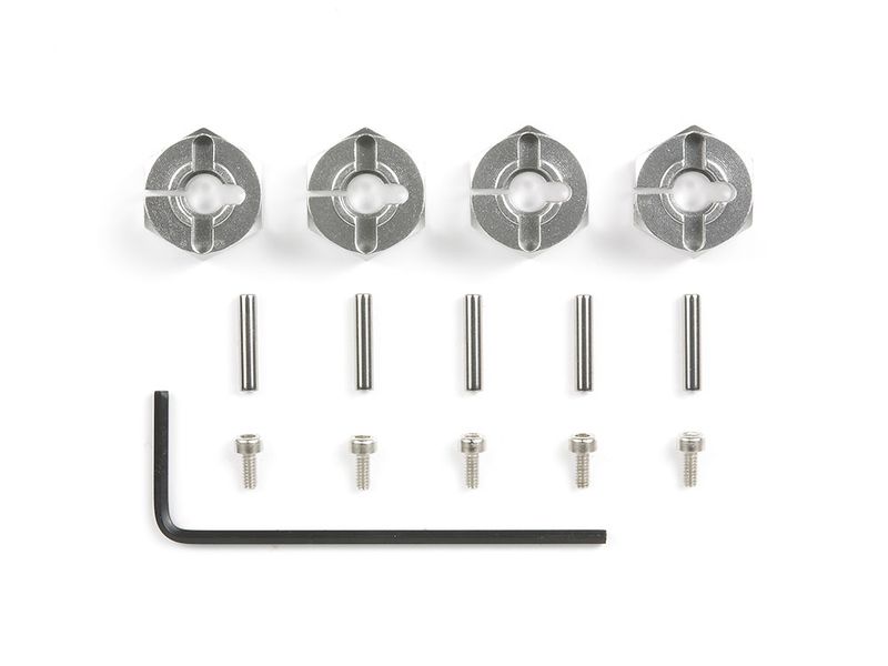 Tamiya 53569 - Clamp Type 12mm Aluminium Wheel Hub (6mm Thick) (4)