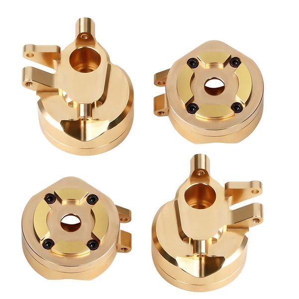 INJORA 148g Heavy Duty Brass Portal Steering Knuckle Set C for SCX10 III Capra 1.9