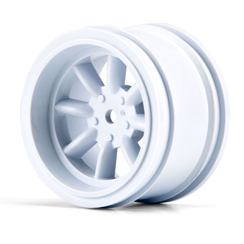 PRM1013917 - 1/10 Rear 31mm VTA Tires Mounted 12mm Wht Wheels (2