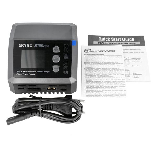 SkyRC S100 NEO 12/220V DC200/AC100W Computerlader