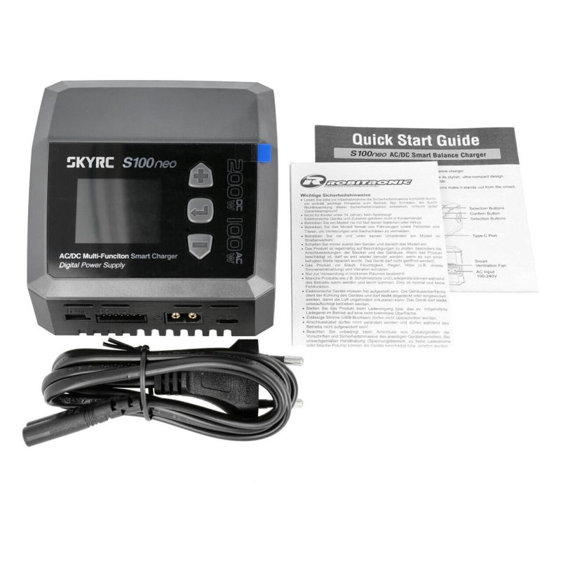 SkyRC S100 NEO 12/220V DC200/AC100W Computerlader